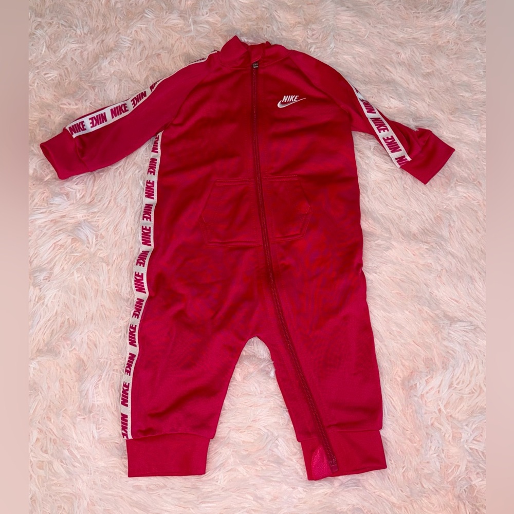 Pink Nike Tricot Bodysuit Coveralls (6 months)